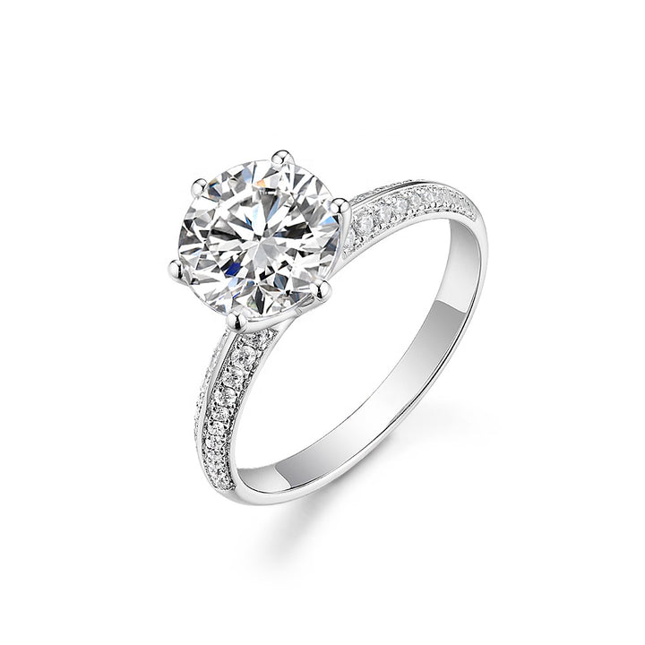 2 Carat Moissanite Diamond Engagement Ring - Ellis Finch