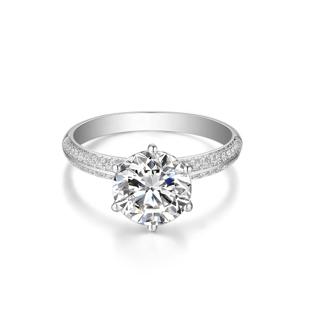 2 Carat Moissanite Diamond Engagement Ring - Ellis Finch