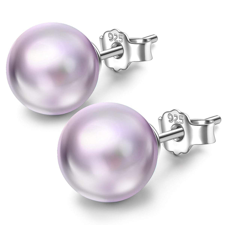 Classic Pink Pearl Stud Earrings - Ellis Finch