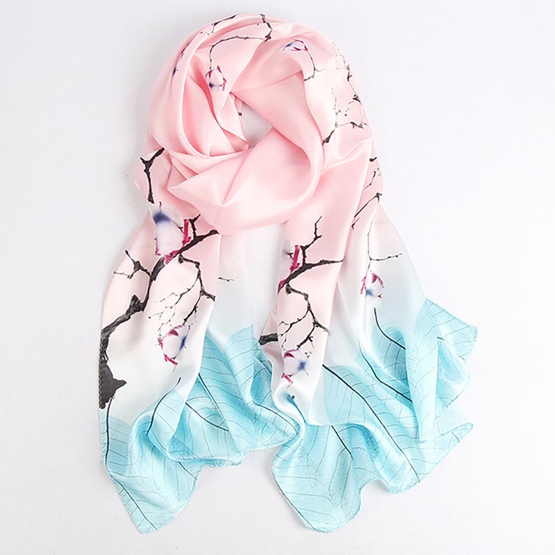 Blossom Tree Silk Scarf - Ellis Finch